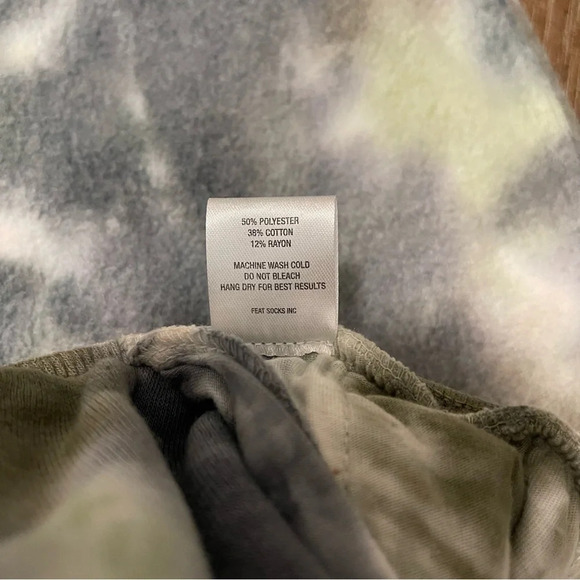 Feat Comfy Blanketblend Green Funky Grunge Tie dye Tapered Jogger Sweats M - Picture 5 of 6